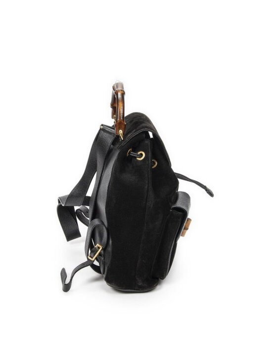 Gucci Rajibanbu Backpack Black Suede Leather main image 6